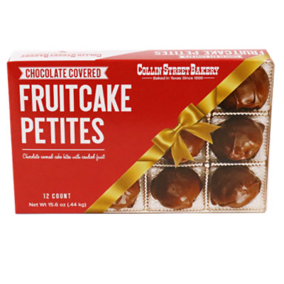 Collin Street Bakery Chocolate Covered Fruitcake Petites - 4-3.95 Oz - Image 1