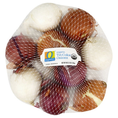 O Organics Organic Tri Color Onions Prepacked Bag - 3 Lb - Image 1