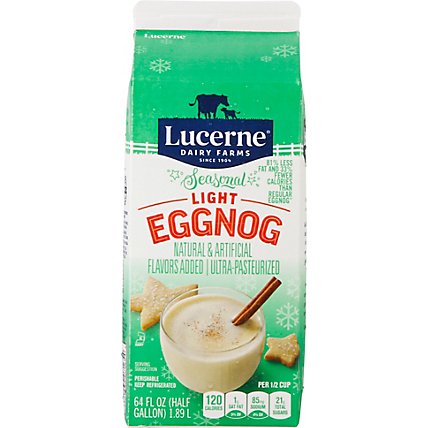 Lucerne Eggnog Ultra High Temperature Light - 64 Fl. Oz. - Image 6