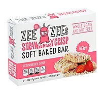 Zee Zees Soft Baked Bars Strawberry Crisp - 6-1.3 Oz
