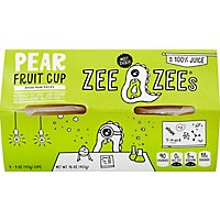 Zee Zees Fruit Cup In 100% Juice Pear Diced Pieces - 4-4 Oz - Image 3