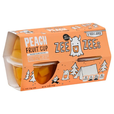 Zee Zees Fruit Cup In 100 Juice Peach Yellow Cling 44 Oz Safeway