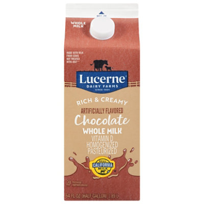 Lucerne Milk Chocolate Whole - 1 Half Gallon - Image 3