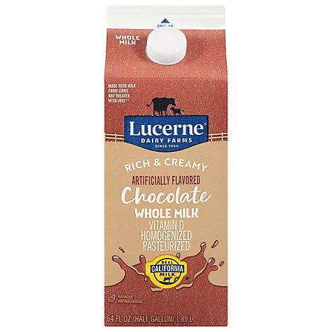 Lucerne Milk Chocolate Whole - 1 Half Gallon