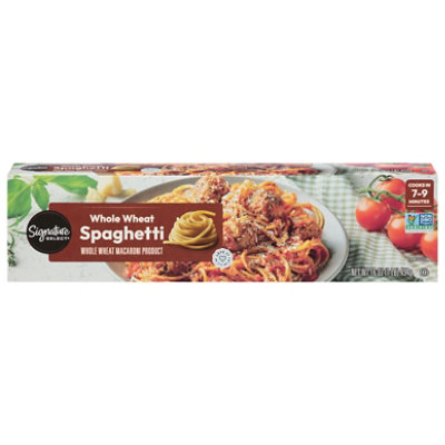 Signature SELECT Pasta Spaghetti Whole Wheat - 16 Oz - Image 1