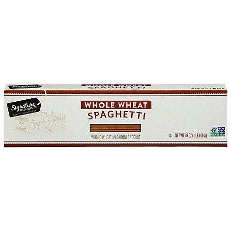 Signature Select Pasta Spaghetti Whole Wheat - 16 Oz
