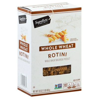 Signature SELECT Pasta Whole Wheat Rotini - 16 Oz