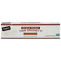 Signature SELECT Pasta Whole Wheat Spaghetti Thin - 16 Oz - Image 1