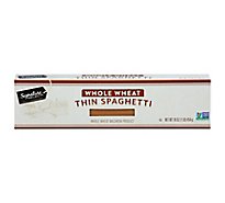 Signature SELECT Pasta Whole Wheat Spaghetti Thin - 16 Oz