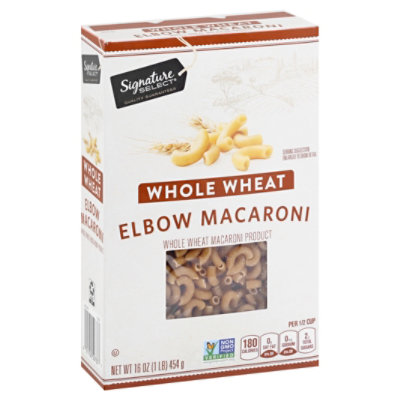 Signature SELECT Pasta Whole Wheat Elbow Macaroni 16 Oz Randalls