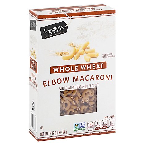Signature SELECT Pasta Whole Wheat Elbow Macaroni - 16 Oz