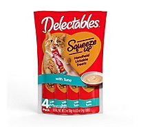 Hartz Delectables Treat For Cats Squeeze Up With Tuna 4 Count - 2 Oz