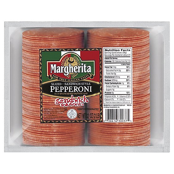 Margherita Pepperoni - 0.50 Lb