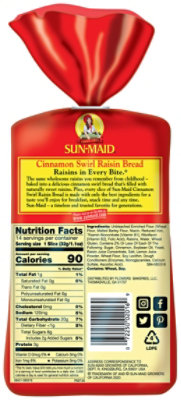 Sun-Maid Cinnamon Raisin Swirl Bread - 16 Oz - Image 7