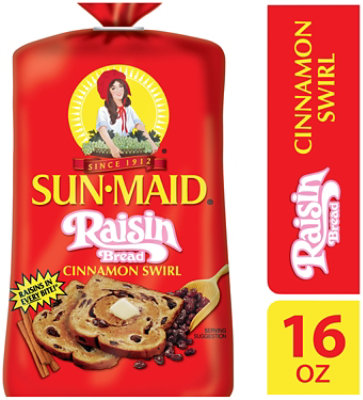 Sun-Maid Cinnamon Raisin Swirl Bread - 16 Oz - Image 2