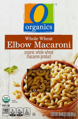 O Organics Pasta Elbow Macaroni Whole Wheat - 16 Oz - Image 2
