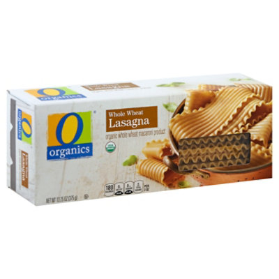 O Organics Pasta Lasagna Whole Wheat - 13.25 Oz