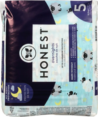 The Honest Diaper Overnight Sheep Sz 5 - 20 Count - Image 4