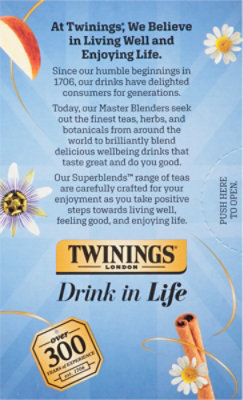 Twinings Herbal Tea Unwind Passionflower & Chamomile Spiced Apple & Vanilla 18 Count - 0.95 Oz - Image 5