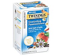 Twinings Herbal Tea Unwind Passionflower & Chamomile Spiced Apple & Vanilla 18 Count - 0.95 Oz