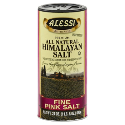 Alessi Himalayan Salt All Natural Premium Pink Fine - 24 Oz - Image 1