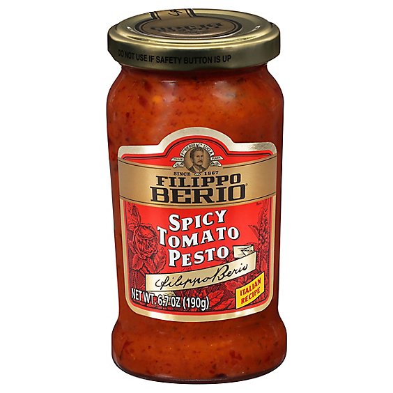 Filippo Berio Tomato Pesto Spicy - 6.7 Oz