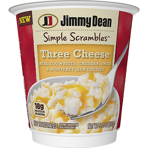 Jimmy Dean Simple Scrambles Three Cheese Breakfast Cup - 5.35 Oz