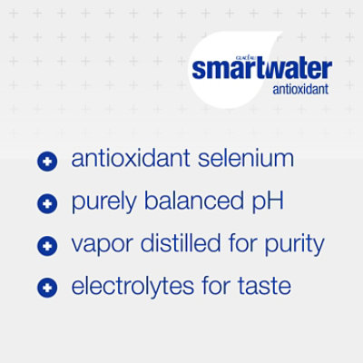 smartwater Water Antioxidant Vapor Distilled - 33.8 Fl. Oz. - Image 2