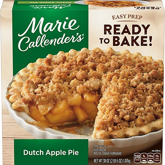 Marie Callender's Dutch Apple Pie Frozen Dessert - 38 Oz