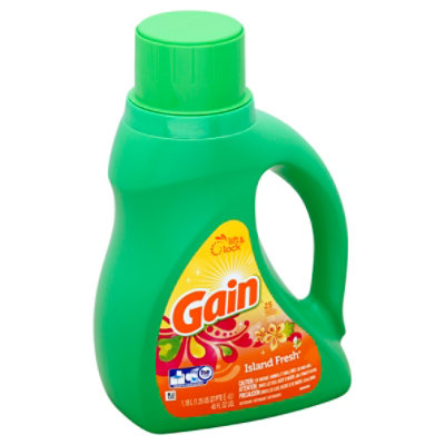 Gain Plus Aroma Boost Laundry Detergent Liquid Island Fresh - 40 Fl. Oz. - Image 1