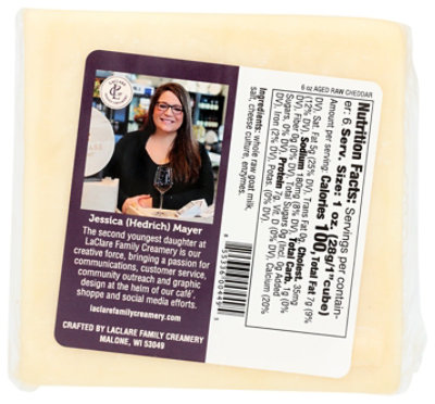 Laclare Aged Raw Goat Milk Cheddar - 6 Oz - Image 2
