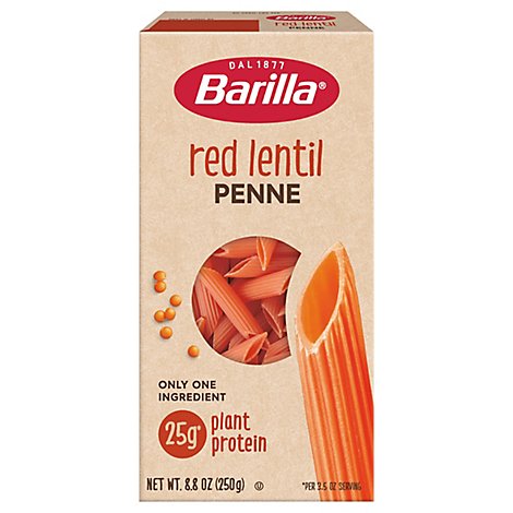 Barilla Legume Red Lentil Penne Pasta - 8.8 Oz
