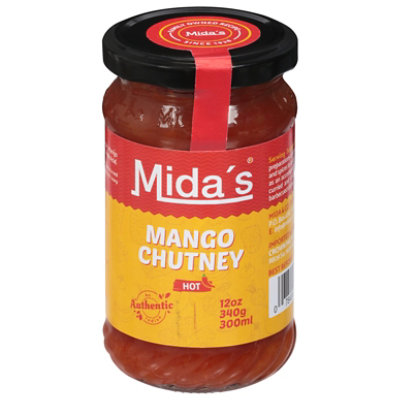 Midas Hot Mango Chutney - 12 Oz - Image 1