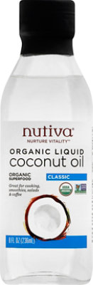 Nutiva Liquid Coconut Oil - 8 Fl. Oz. - Image 2