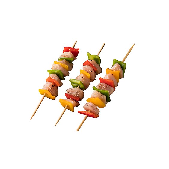 Meat Counter Chicken Kabobs Black Pepper Marinated 1.5 Ounce Solution - 1.25 LB