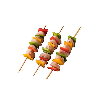 Meat Counter Chicken Kabobs Black Pepper Marinated 1.5 Ounce Solution - 1.25 LB - Image 1