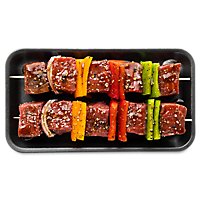 Meat Service Counter Beef Kabobs Black Pepper Marinated 1.5 Ounce Solution - 1.25 LB - Image 1