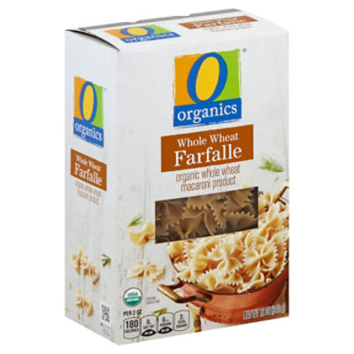 O Organics Pasta Farfalle Whole Wheat - 12 Oz - Image 1