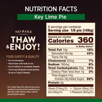 Marie Callender's Key Lime Pie Frozen Dessert - 30.4 Oz - Image 4