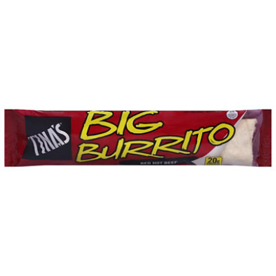 Tinas Burrito Big Burrito Red Hot Beef - 10 Oz