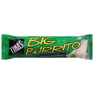 Tinas Burrito Big Burrito Beef & Bean And Green Chili - 10 Oz - Image 3