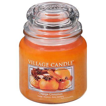 Village Candle Candle Orange Cinnamon 16 Ounce - Each - Image 1