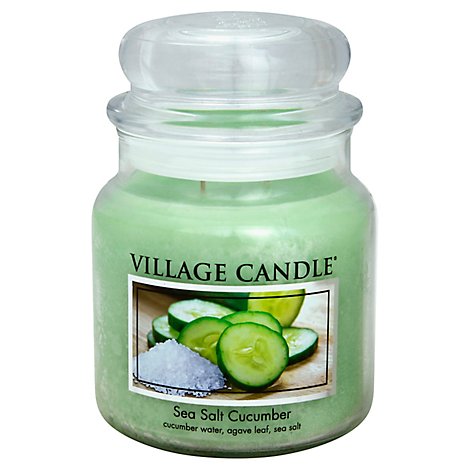  Village Candle Candle Sea Salt Cucumber 16 Ounce - Each 