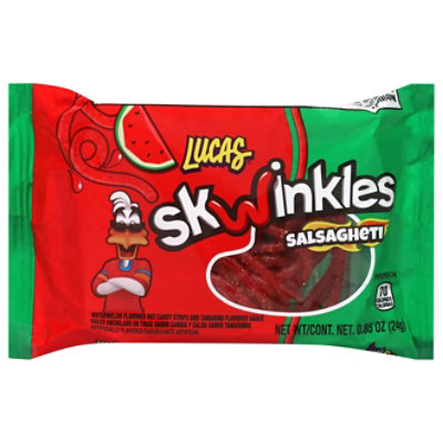 Lucas Salsagheti Hot Candy Strips Watermelon Flavor - 0.85 Oz - Image 2