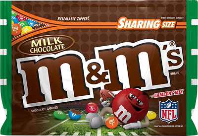 M&Ms Mc Sup Nfl 10.7oz - Each