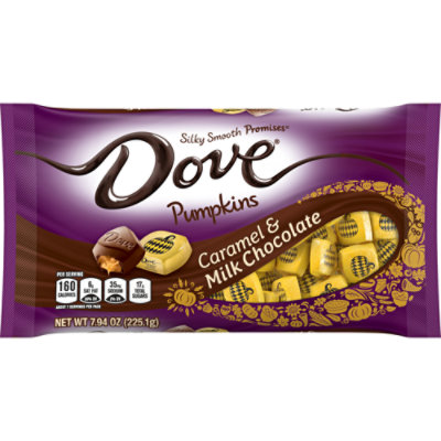 Dove Promises Halloween Caramel & Milk Chocolate Pumpkins Candy - 7.94 Oz