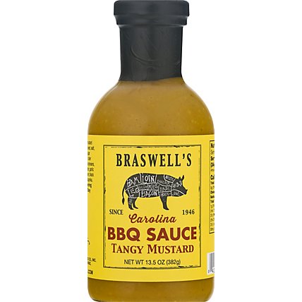 Braswells BBQ Sauce Tangy Mustard - 13.5 Oz - Image 2