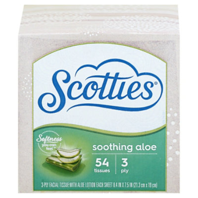 Scotties Facial Tissue Soothing Aloe 3 Ply - 54 Count - Image 3