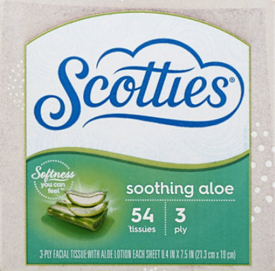 Scotties Facial Tissue Soothing Aloe 3 Ply - 54 Count - Image 2