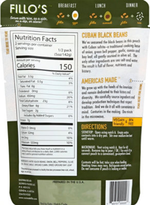 Fillos Beans Black Cuban - 10 Oz - Image 5